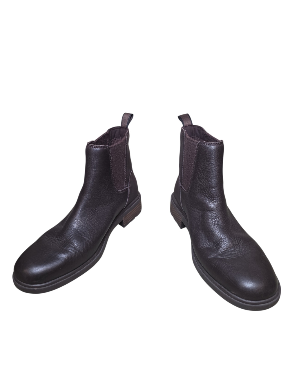 UGG Harrison Chelsea Waterproof Leather Ankle Boots Stout Brown Women's 9.5 EUC